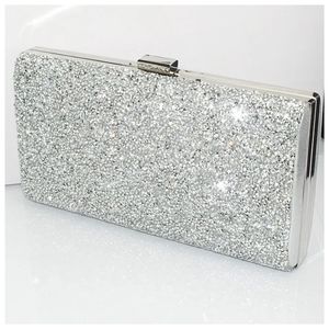 Silver Mini Clutch Shoulder Bag